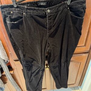 Talbots Black Corduroy Pants 22wp Petite